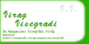virag visegradi business card